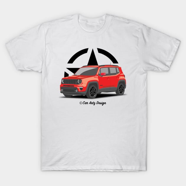 Jeep Renegade T-Shirt by Car-Artz-Design